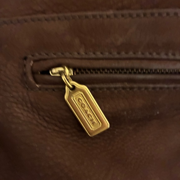 Coach Brown pebble suede Leather Crossbody Bag - Picture 13 of 14